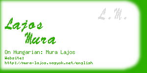 lajos mura business card